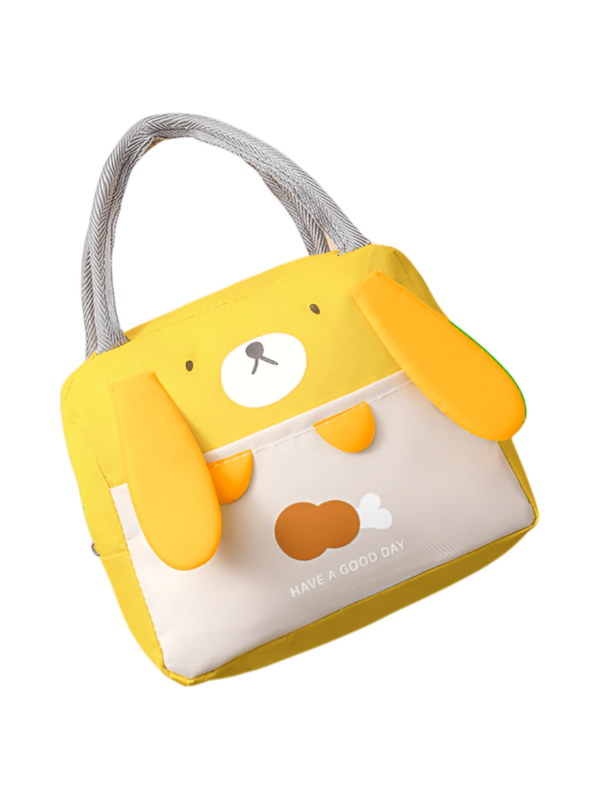 Isolierte Babytasche Tiere Kaninchen gelb 1