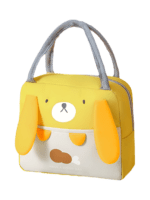 Geïsoleerde babykoffer dieren konijn geel Geïsoleerde babykoffer dieren konijn geel