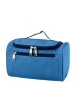 Trousse de toilette voyage accrochable bleue Trousse de toilette voyage accrochable bleue