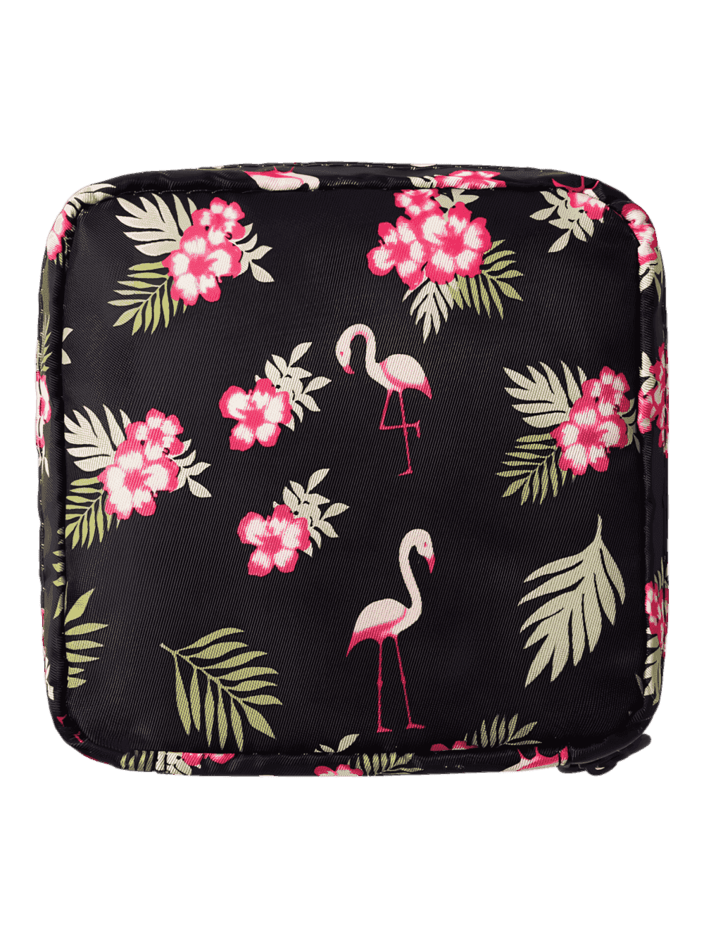 Mini fyrkantig necessär med flera mönster rosa flamingo modell Mini fyrkantig necessär med flera mönster rosa flamingo modell