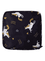 Mini trousse de toilette carrée avec plusieurs motifs modèle licorne Mini trousse de toilette carrée avec plusieurs motifs modèle licorne