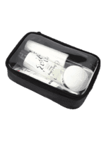 Neceser de maquillaje negro impermeable para mujer con un solo compartimento de almacenamiento Neceser de maquillaje negro impermeable para mujer con un solo compartimento de almacenamiento