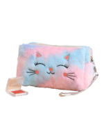 Färgglad älva katt toalettväska modell 1 himmelsblå rosa 1 Färgglad älva katt toalettväska modell 1 himmelsblå rosa 1