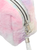 Borsa da toilette con gatto fatato colorato, zoom sulla zip 1 Borsa da toilette con gatto fatato colorato, zoom sulla zip 1
