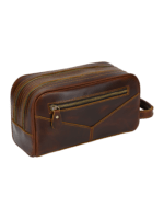 Borsa da toilette in pelle a doppio scomparto 13 Borsa da toilette in pelle a doppio scomparto 13