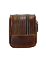 Trousse de toilette cuir double compartiment 15 Trousse de toilette cuir double compartiment 15