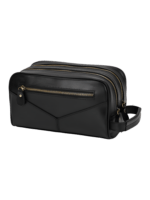 Trousse de toilette cuir double compartiment 26 Trousse de toilette cuir double compartiment 26
