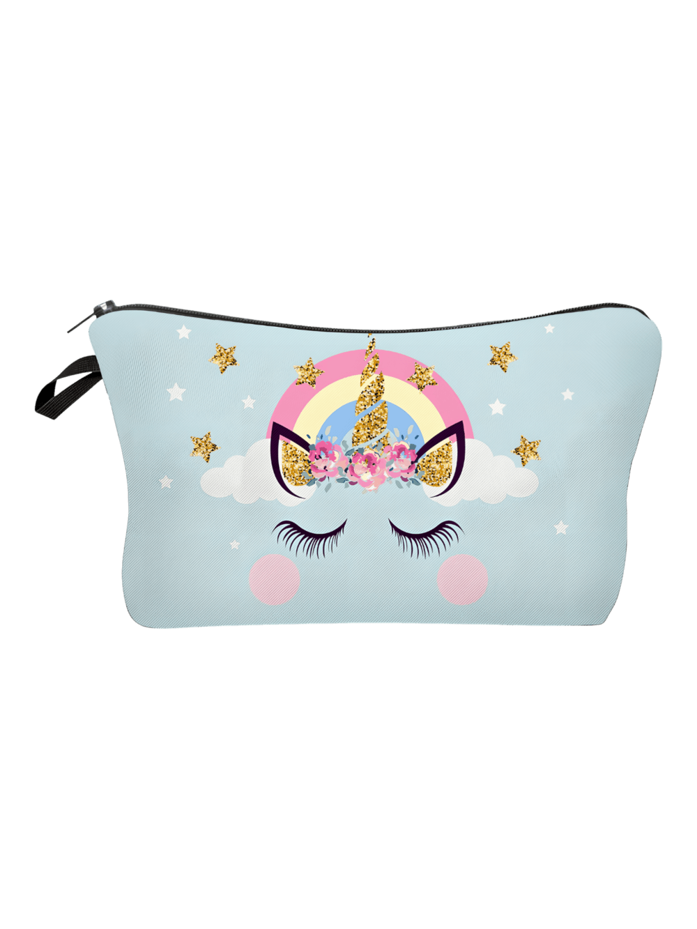 Trousse imprimée licorne simple fille arc en ciel étoilé Trousse imprimée licorne simple fille arc en ciel étoilé