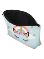 Etui mit Einhorndruck Einfaches Mädchen Innenansicht Etui mit Einhorndruck Einfaches Mädchen Innenansicht
