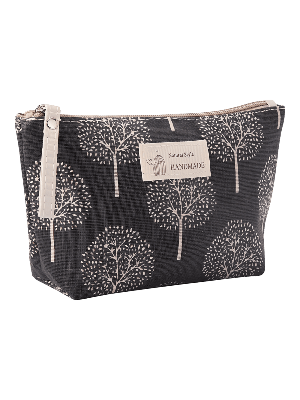 Make-uptasje voor dames van stof met natuur- en dierstruikmotieven Make-uptasje voor dames van stof met natuur- en dierstruikmotieven