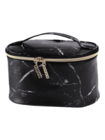 Trousses chic effet marbre noir modèle vanity Trousses chic effet marbre noir modèle vanity
