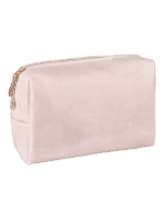 Borsa per il trucco impermeabile monocomparto rosa cipria Borsa per il trucco impermeabile monocomparto rosa cipria