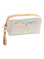 Brillantes y coloridos estuches de sirena para niñas para artículos de tocador o maquillaje modelo blanco 1a Brillantes y coloridos estuches de sirena para niñas para artículos de tocador o maquillaje modelo blanco 1a