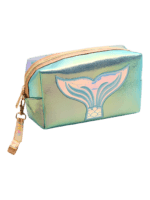 Trousses de sirènes brillantes et colorées de fille pour toilette ou maquillage modèle pomme 1 Trousses de sirènes brillantes et colorées de fille pour toilette ou maquillage modèle pomme 1