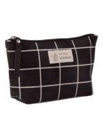 Toilet bag fabric geometric pattern model 2 black squared Toilet bag fabric geometric pattern model 2 black squared