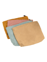 Bolsas de toilette de veludo em tons pastel para mulher Bolsas de toilette de veludo em tons pastel para mulher