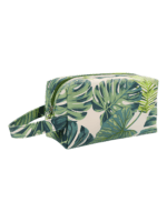 Trousses tropicales motif feuillages verts nature modèle confort toilette Trousses tropicales motif feuillages verts nature modèle confort toilette