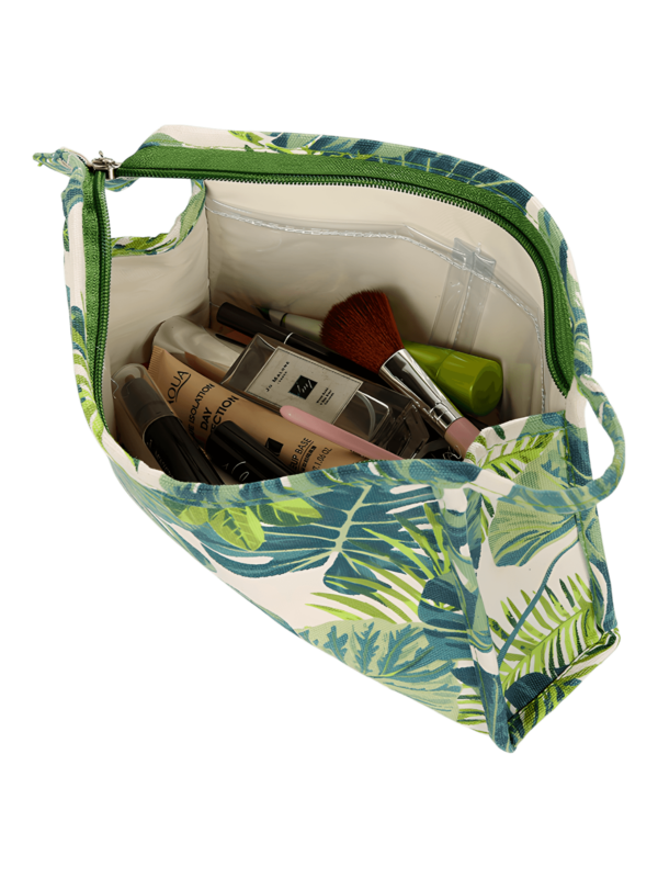 Kits tropicales con motivo de follaje verde naturaleza vista interior valentine