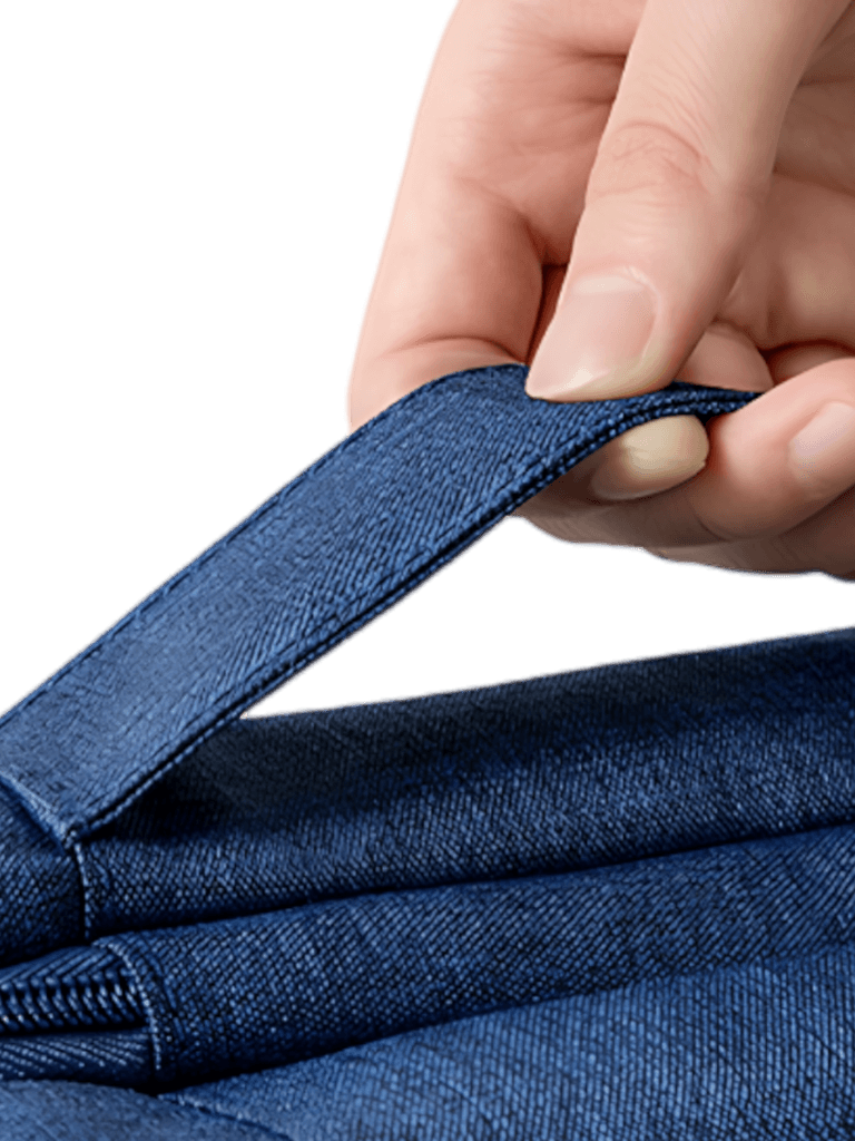 Grande trousse de toilette voyage à suspendre compartimentée détails anse