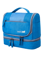 Pratica borsa da toilette a più scomparti da appendere in diversi colori, modello blu Pratica borsa da toilette a più scomparti da appendere in diversi colori, modello blu