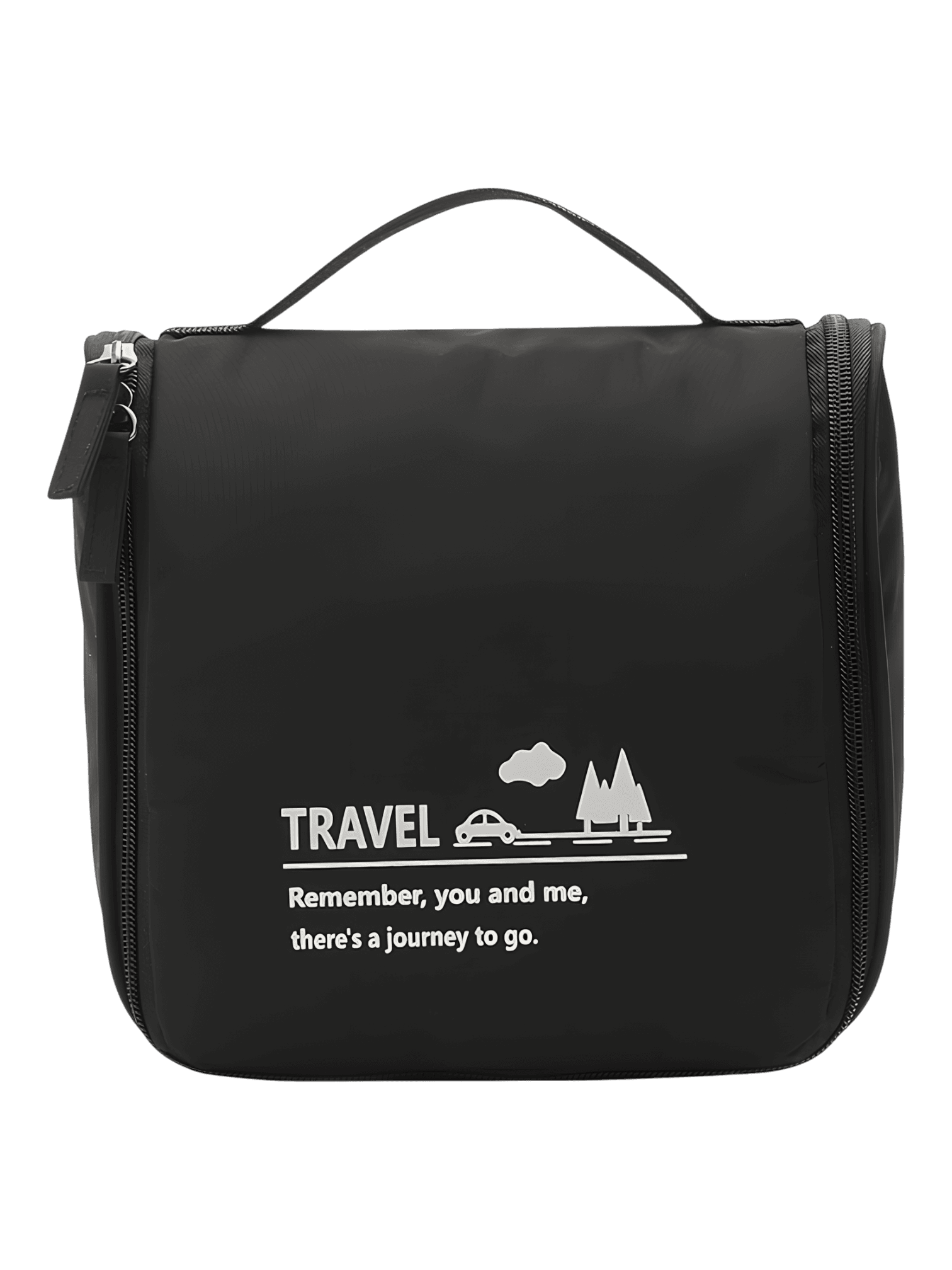 Pequeño neceser de viaje minimalista, con gancho para colgar, compartimentos, negro para hombre o mujer