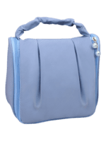 Multifunktionale Reisekosmetiktasche, Schmink- und Toilettenartikel, zum Aufhängen und mit Fächern Modell hellblau