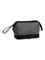 Trousse de toilette homme deux compartiments, couleur unie avec plusieurs coloris couleur gris Trousse de toilette homme deux compartiments, couleur unie avec plusieurs coloris couleur gris