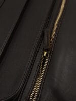 Trousse toilette homme vintage cuir pliable zoom détails Trousse toilette homme vintage cuir pliable zoom détails