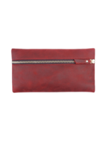 Petite pochette pour maquillage cosmetique femme en cuir couleur rouge style elegant zip fermeture pratique 2.png