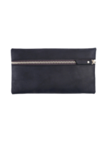 Petite pochette pour maquillage en cuir noir cosmetique femme elegante taille pratique avec zip fermee 2.png