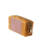 Petite trousse en cuir toilette simple compartiment et pochette en cuir brun avec zip elegant pour voyage 4.png
