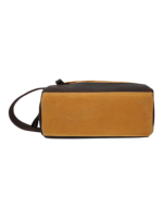 Trousse de toilette en tissu avec empiecement en cuir compacte avec compartiments et pochette avant style brut delave 1 1.png Trousse de toilette en tissu avec empiecement en cuir compacte avec compartiments et pochette avant style brut delave 1 1.png