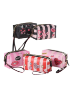 Trousse de toilette femme simple fashion rose avec designs varies et couleurs audacieuses pour un style modern 1.png