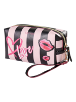 Trousse de toilette femme simple fashion rose en pvc rose et noir avec pastilles de baiser et coeur pour cosmetiques 1.png Trousse de toilette femme simple fashion rose en pvc rose et noir avec pastilles de baiser et coeur pour cosmetiques 1.png