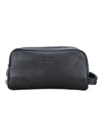 Trousse de toilette noir en cuir avec cadenas de sécurité anti vol à chiffres deux compartiments et pochettes Trousse de toilette noir en cuir avec cadenas de sécurité anti vol à chiffres deux compartiments et pochettes