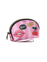 Trousse pochette fashion cosmetique maquillage femme motif rose bouche cerises sexy amour accessoire pratique style chic 1.png
