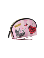 Trousse pochette fashion cosmetique maquillage femme rose avec autocollants motifs aile coeur et texte instagram 1.png