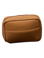 Petite trousse maquillage toilette en cuir véritable couleur marron souple pratique pour voyage utilisation quotidienne Petite trousse maquillage toilette en cuir véritable couleur marron souple pratique pour voyage utilisation quotidienne