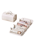 Trousse maquillage pliable et transparente pratique avec plusieurs compartiments detachables a clipser decclipser en skin blanc 1.png