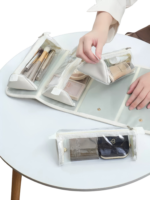 Trousse maquillage pliable et transparente pratique avec plusieurs compartiments detachables a clipser declipser pour cosmetiques organises 1.png