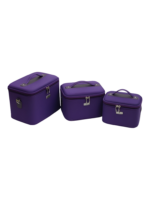 Vanity rigide pour rangement de maquillage et accessoires femme couleur violet taille variable style modern compact Vanity rigide pour rangement de maquillage et accessoires femme couleur violet taille variable style modern compact