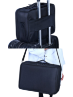 Mallette de maquillage professionnelle de transport compatible valise pour voyage et deplacement variation noir fixation valise Mallette de maquillage professionnelle de transport compatible valise pour voyage et deplacement variation noir fixation valise