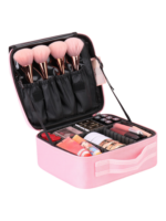 Mallette de maquillage professionnelle mini compacte avec rangements modulables variation rose Mallette de maquillage professionnelle mini compacte avec rangements modulables variation rose
