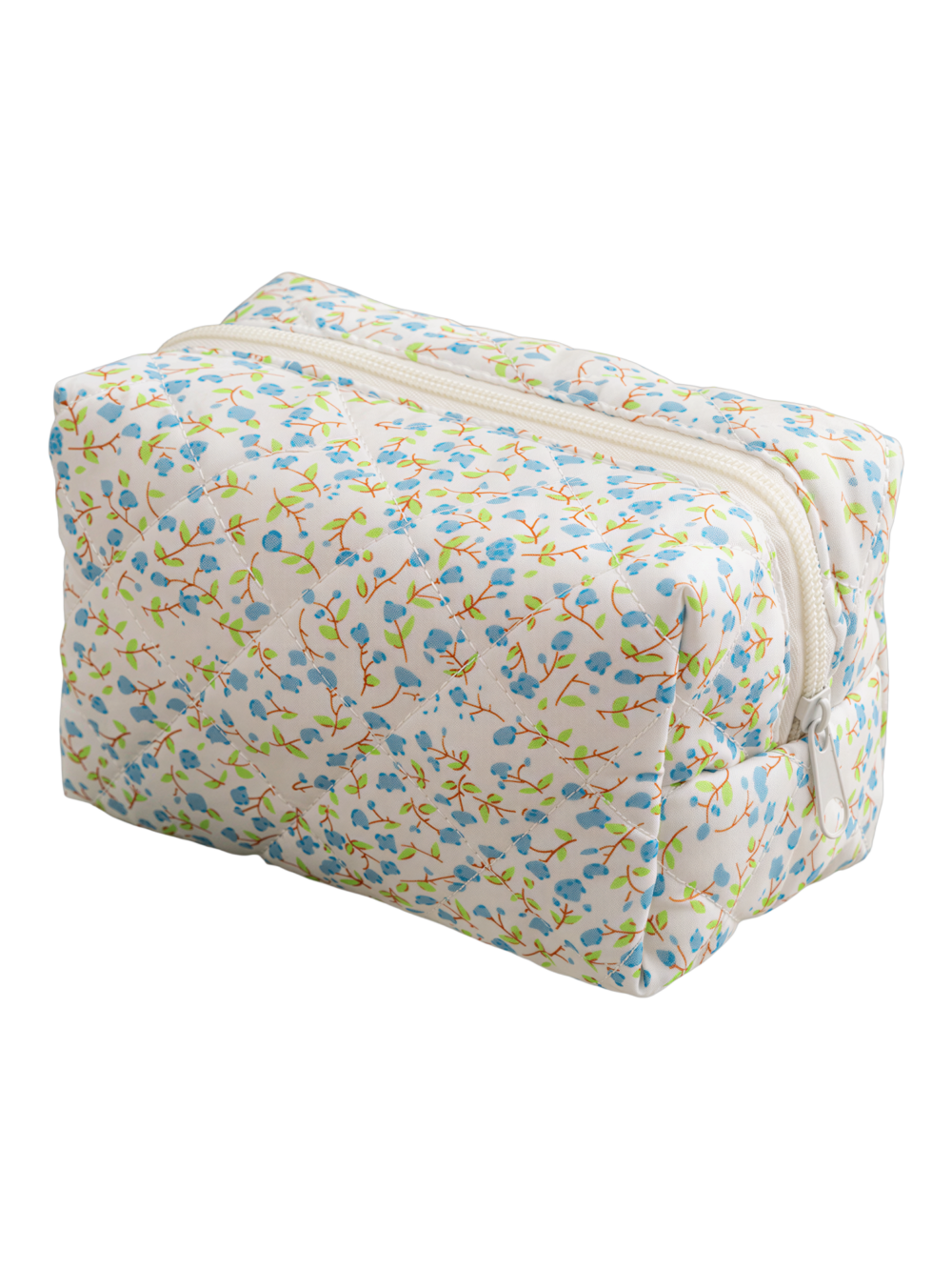 Trousse de toilette femme fleurie trousse maquillage motif fleurs colorée petite trousse avec fleurs bleues et verts Trousse de toilette femme fleurie trousse maquillage motif fleurs colorée petite trousse avec fleurs bleues et verts