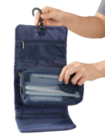 Trousse de toilette homme compacte pliable avec hook multiple compartiments a suspendre pratique pour voyage