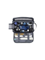 Trousse de toilette pratique multi compartiments avec pochettes et élastiques internes pour soins personnels et cosmétiques durable et organisé